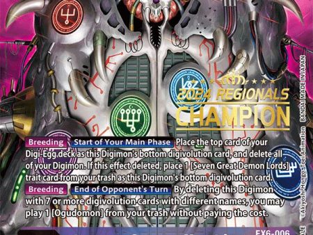 Gate of Deadly Sins [EX6-006] (2024 Regionals Champion) [Infernal Ascension] Hot on Sale