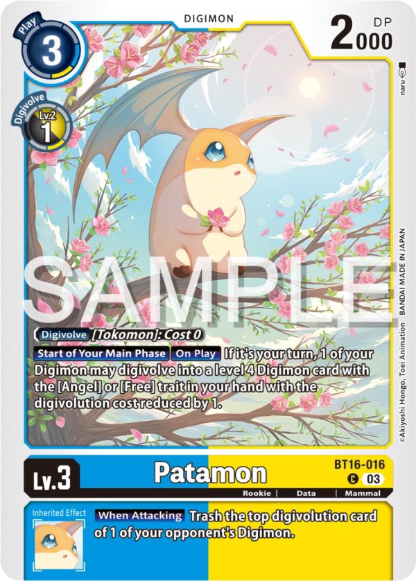 Patamon [BT16-016] [Beginning Observer] Sale