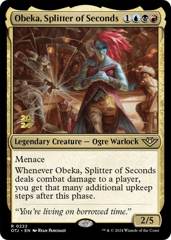 Obeka, Splitter of Seconds [Outlaws of Thunder Junction Prerelease Promos] Online Sale