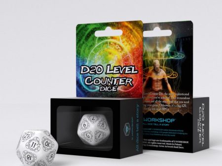 White & Black D20 - Card Game Level Counter Online now