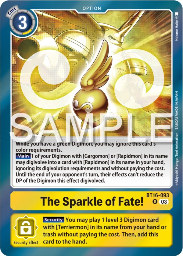 The Sparkle of Fate! [BT16-093] [Beginning Observer] Online Hot Sale