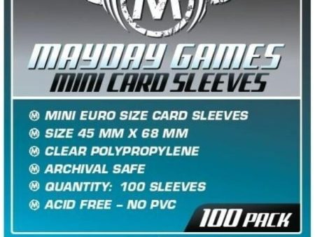 Mayday - Mini Euro Card Sleeve (Pack of 100) - 45 X 68mm For Discount