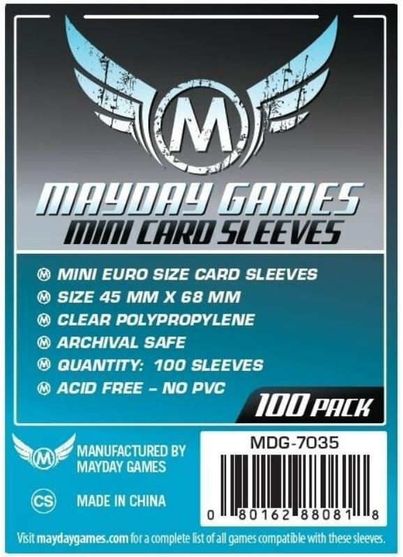 Mayday - Mini Euro Card Sleeve (Pack of 100) - 45 X 68mm For Discount