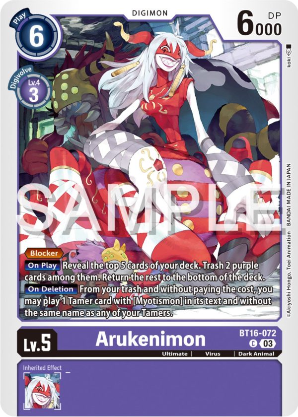 Arukenimon [BT16-072] [Beginning Observer] Fashion