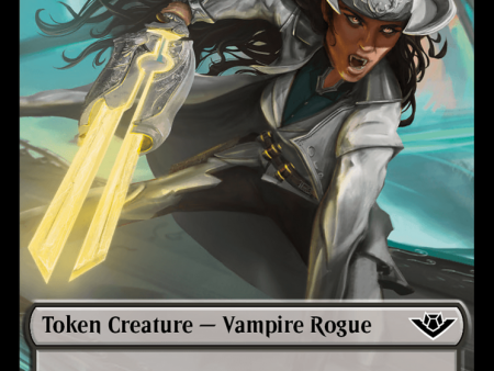 Vampire Rogue    Plot Double-Sided Token [Outlaws of Thunder Junction Tokens] Discount