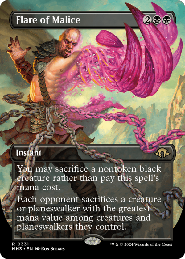 Flare of Malice (Borderless) [Modern Horizons 3] For Cheap