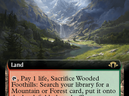 Wooded Foothills (Extended Art) [Modern Horizons 3] Online Hot Sale