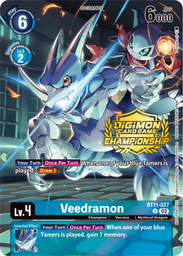 Veedramon [BT11-027] (Championship 2023 Tamers Pack) [Dimensional Phase Promos] on Sale