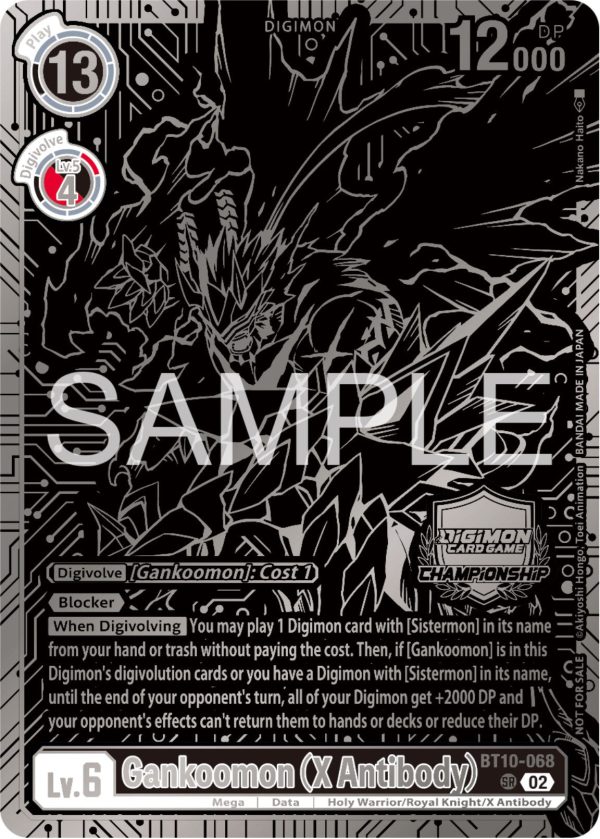 Gankoomon (X Antibody) [BT10-068] (2023 Championship Finals 2nd Place) [Xros Encounter Promos] on Sale