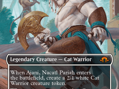 Ajani, Nacatl Pariah    Ajani, Nacatl Avenger (Borderless) [Modern Horizons 3] Hot on Sale