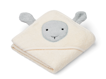 Hooded Towel - Organic Cotton - Sheep - Creme De La Creme For Cheap