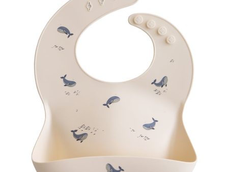 Bib - Silicone - Ｗhales Hot on Sale